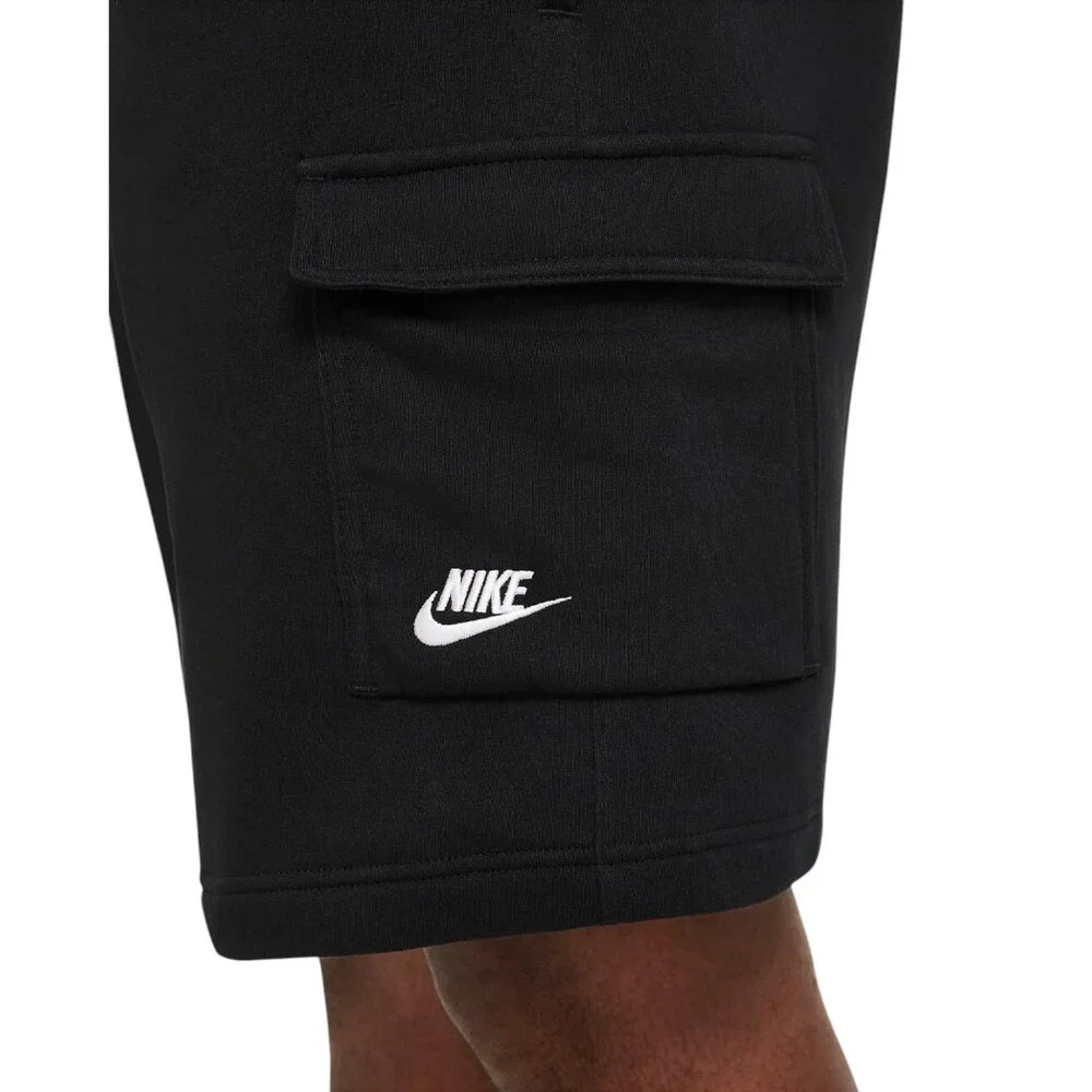 Nike Sportswear Club Men's Fleece Cargo Shorts Black Sizes M NWT - Picture 5 of 9